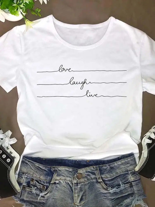 Tricou dama din bumbac 100% Love Live