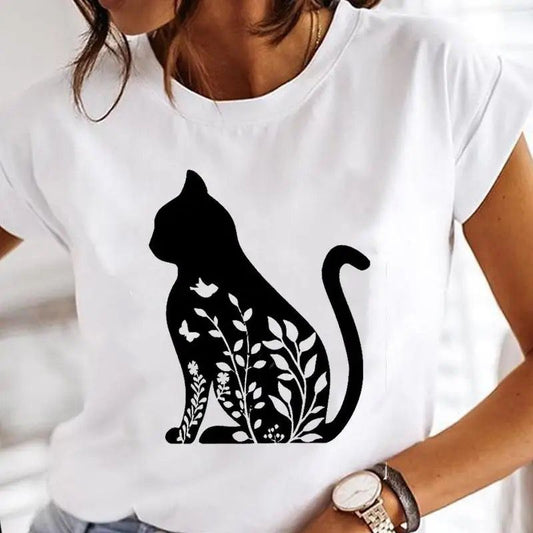 Tricou dama din bumbac 100% Nice Cat