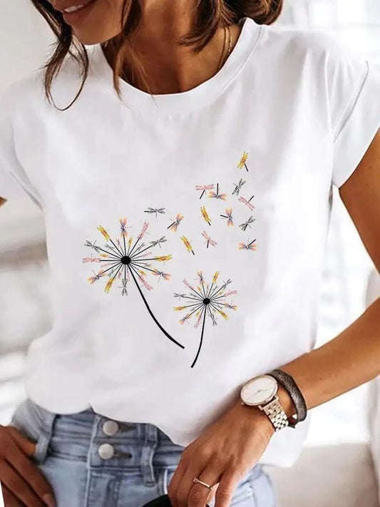 Tricou dama din bumbac egiptean 100% Dandelion - Lichidare stoc