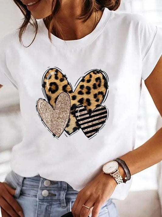Tricou dama din bumbac 100% 3 Hearts