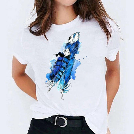 Tricou dama din bumbac 100% Art Blue