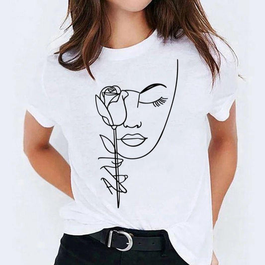 Tricou dama din bumbac 100% Face 2