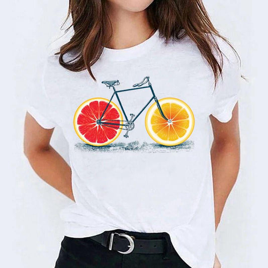 Tricou dama din bumbac 100% Nice Bicycle