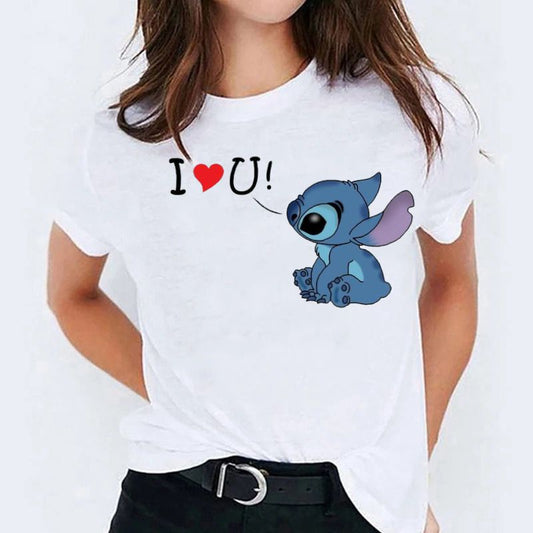Tricou dama din bumbac 100% I Love You
