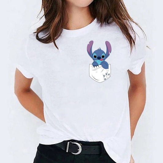 Tricou dama din bumbac 100% Buujiboo Pocket 4