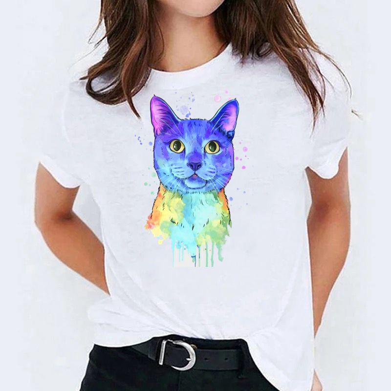Tricou dama din bumbac 100% Kitty 7
