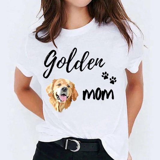 Tricou dama din bumbac 100% Golden Mom