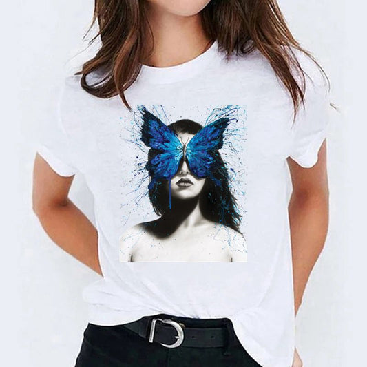 Tricou dama din bumbac 100% BUTTERFLY BEAUTY 5