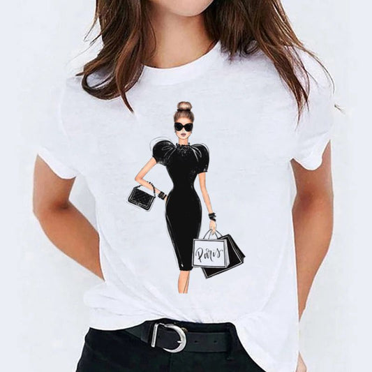 Tricou dama din bumbac 100% Paris 2