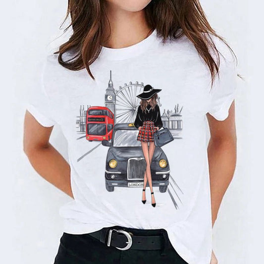Tricou dama din bumbac 100% London 2