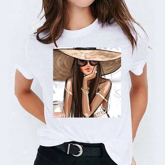 Tricou dama din bumbac 100% Nice Hat