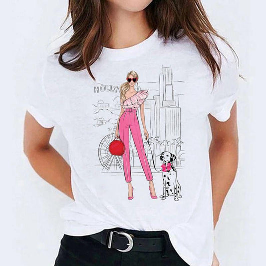 Tricou dama din bumbac 100% Pink Fashion