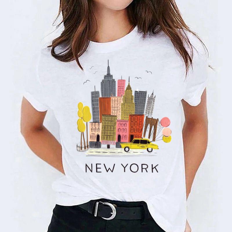Tricou dama din bumbac 100% New York