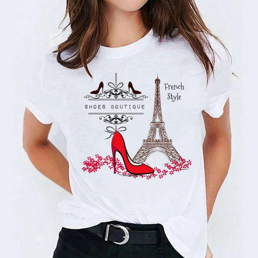 Tricou dama din bumbac 100% French Style