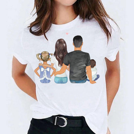 Tricou dama din bumbac 100% Happy Family