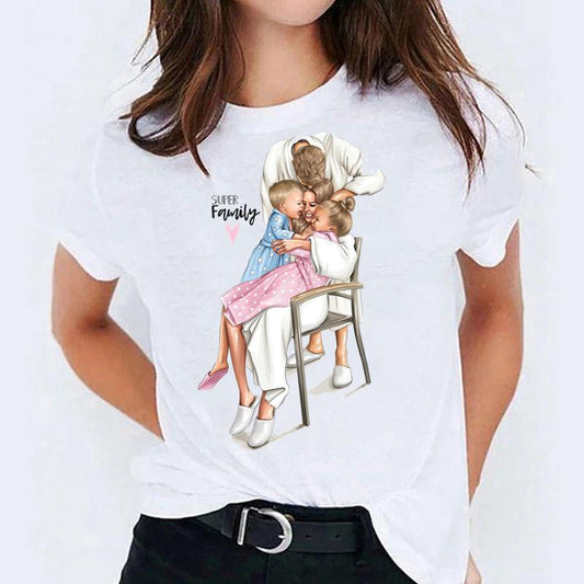 Tricou dama din bumbac 100% Super Family