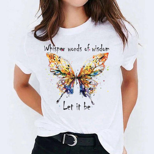 Tricou dama din bumbac 100% Let It Be