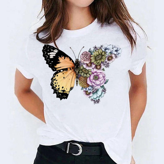 Tricou dama din bumbac 100% butterfly