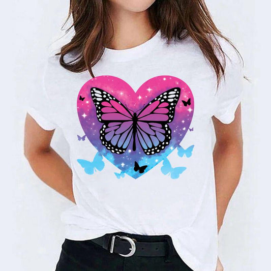 Tricou dama din bumbac 100% BUTTERFLY QUEEN