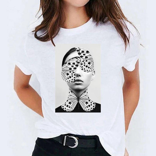 Tricou dama din bumbac 100% BUTTERFLY BEAUTY 7