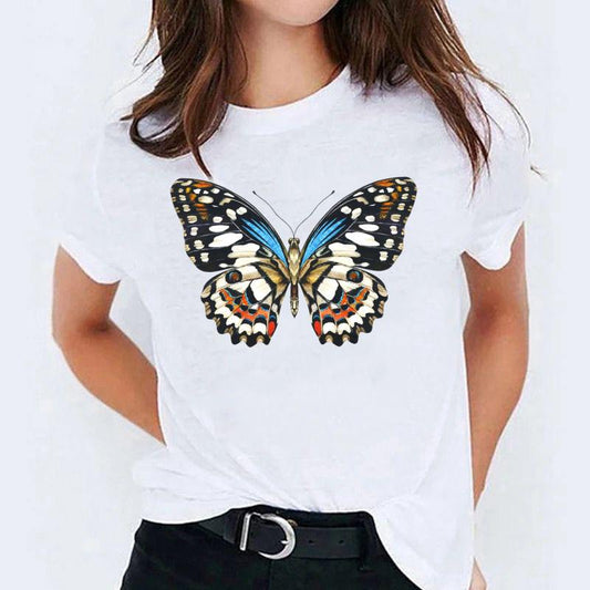 Tricou dama din bumbac 100% Big Butterfly 10