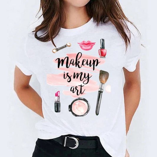 Tricou dama din bumbac 100% Makeup Is My Art