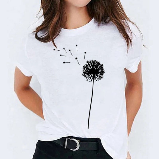 Tricou 1 Black Flower