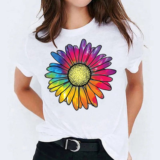 Tricou dama din bumbac 100% 1 flower