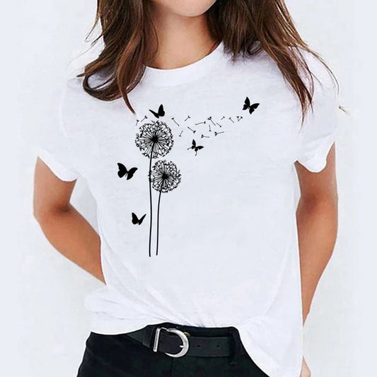 Tricou 3 Flori Negre
