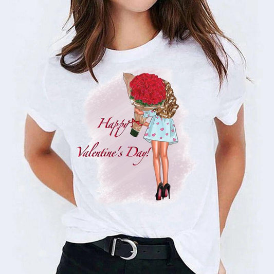 Tricou dama din bumbac 100% Happy V Day