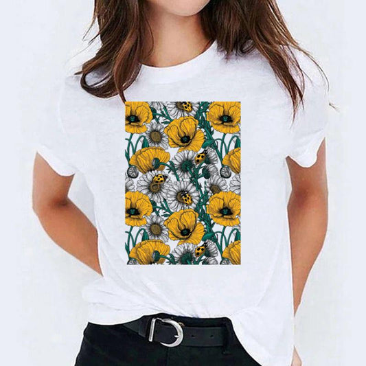 Tricou dama din bumbac 100% More Flower