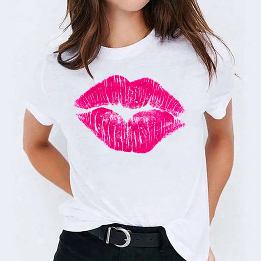 Tricou dama din bumbac 100% Rose Lips