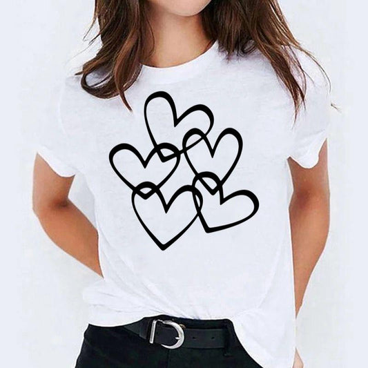Tricou dama din bumbac 100% Black Heart 3