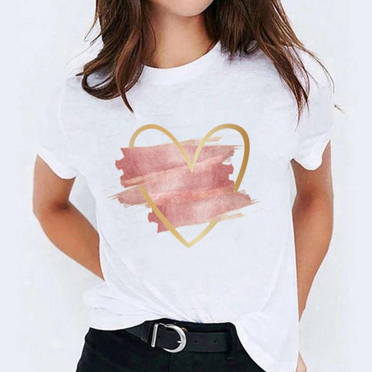Tricou dama din bumbac 100% Heart 14