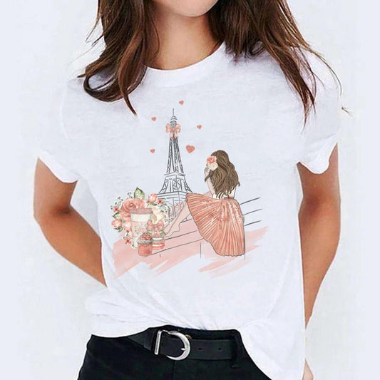 Tricou dama din bumbac 100% Paris Love 6