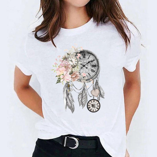 Tricou dama din bumbac 100% Clock 2