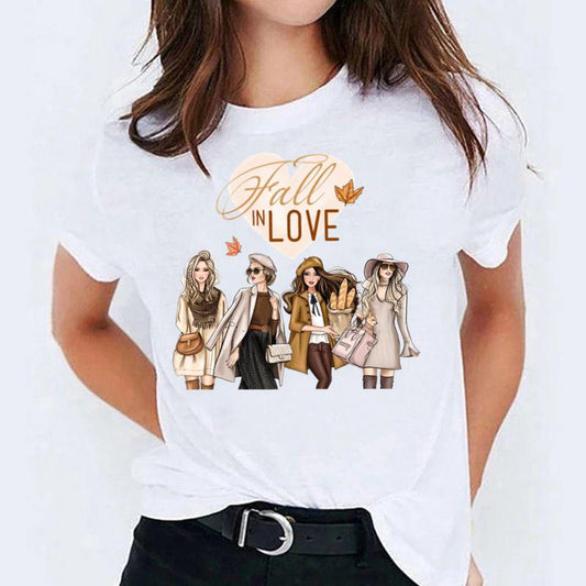Tricou dama din bumbac 100% Fall In Love 2