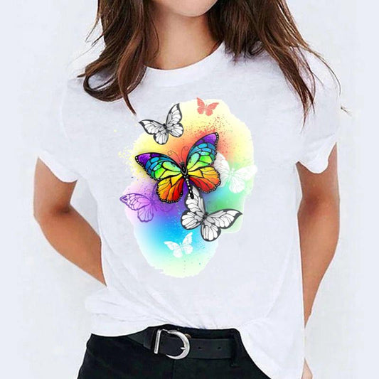 Tricou dama din bumbac 100% Fluturi 10