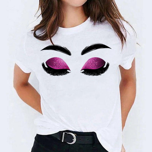 Tricou dama din bumbac 100% Roze Eyes