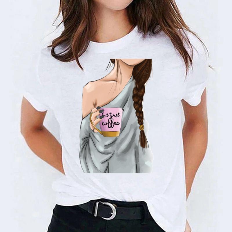 Tricou dama din bumbac 100% But First Coffee 7