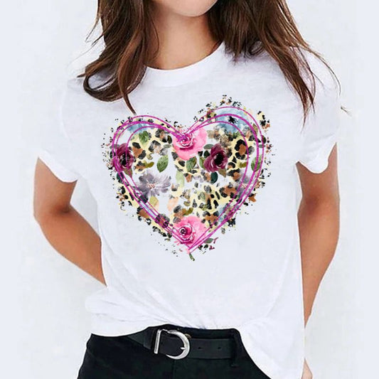 Tricou dama din bumbac 100% Heart Colors