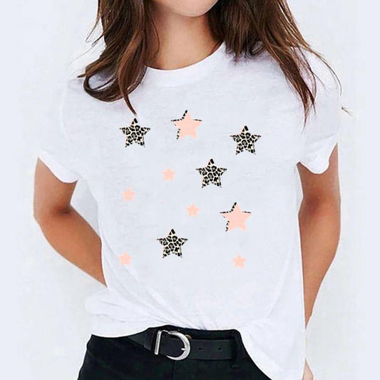 Tricou dama din bumbac 100% Color Stars