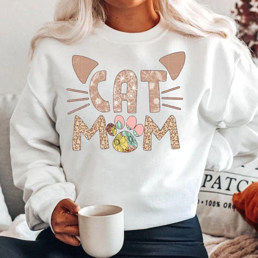 Bluza din bumbac 100% Cat mom