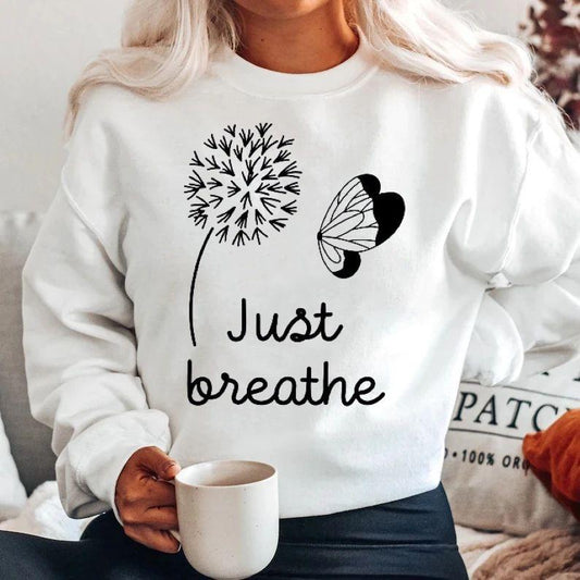 Bluza din bumbac 100% Just Breathe