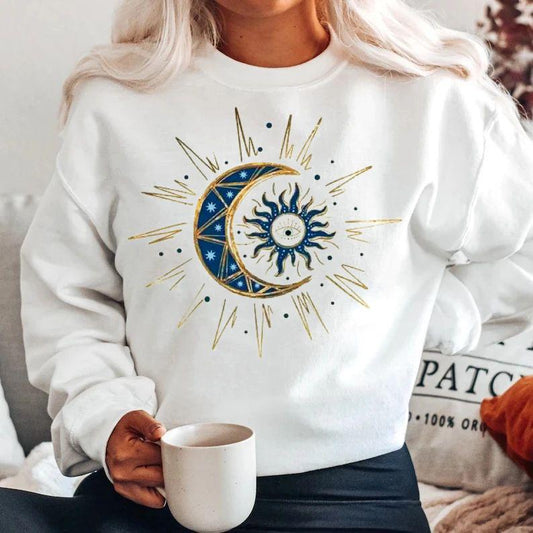 Bluza din bumbac 100% Semiluna