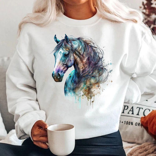Bluza din bumbac 100% Horse