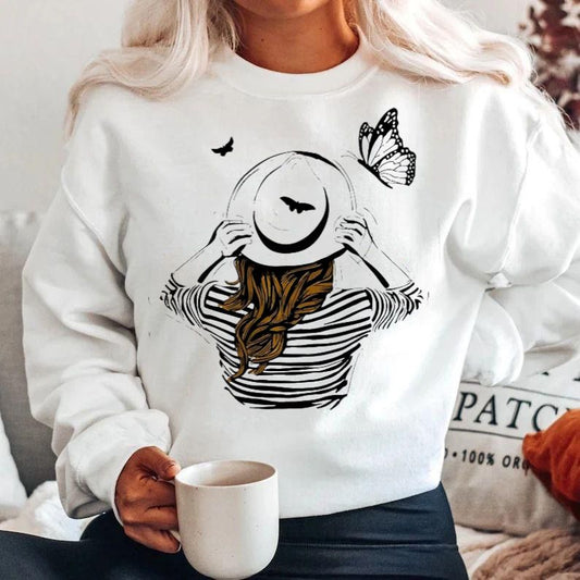 Bluza din bumbac 100% Black and white