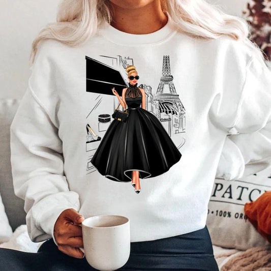 Bluza din bumbac 100% Black dress