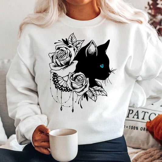 Bluza din bumbac 100% Black Cat