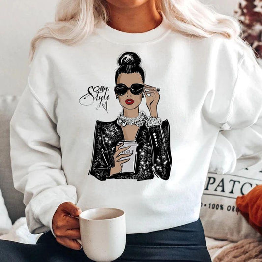 Bluza din bumbac 100% Coffee